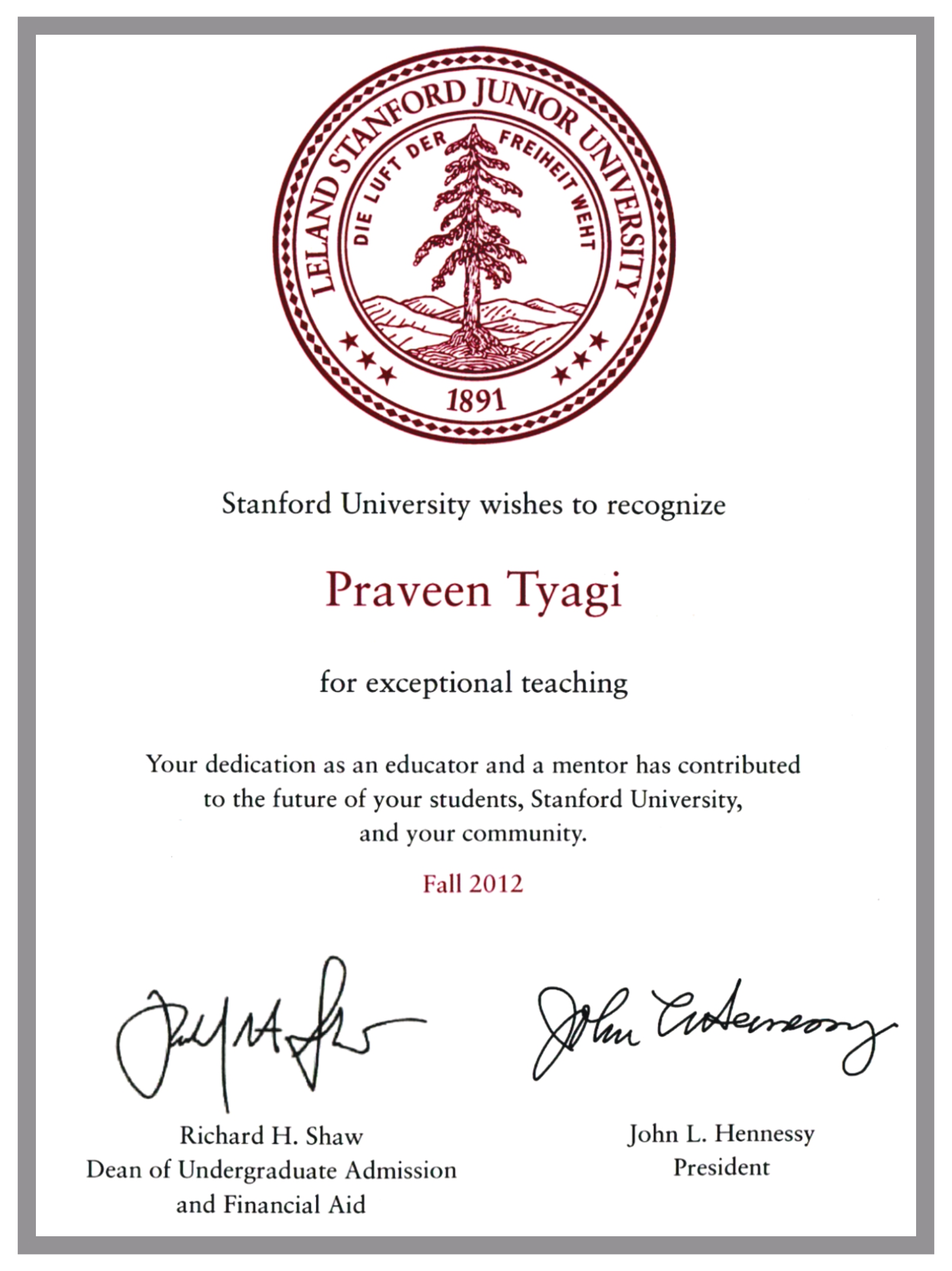 Award 1